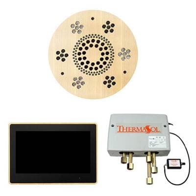 Thermasol the Wellness Shower Package with 10'' Thermatouch Round - Antique Brass