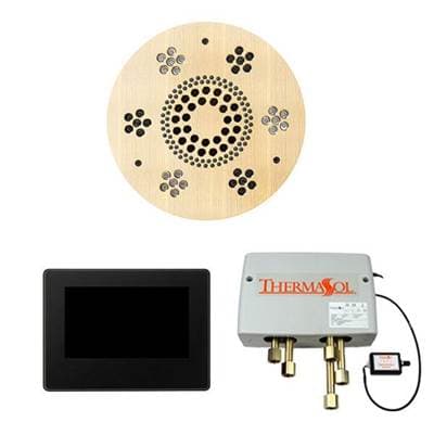 Thermasol the Wellness Shower Package with 7'' Thermatouch Round - Antique Brass