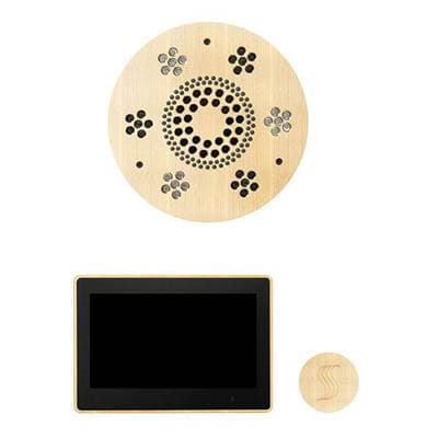 Thermasol the Wellness Steam Package with 10'' Thermatouch Round - Antique Brass