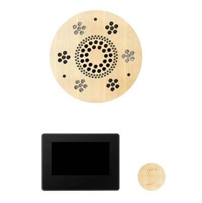 Thermasol the Wellness Steam Package with 7'' Thermatouch Round - Antique Brass by ThermaSol