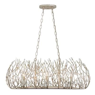 Varaluz Bask 6-Lt Crystal Linear Pendant - Gold Dust by Varaluz