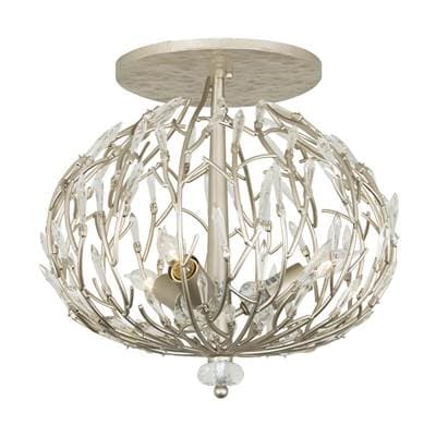 Varaluz Bask 3-Lt Crystal Ceiling Mount - Gold Dust