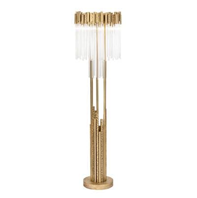 Varaluz Matrix 6-Lt Floor Lamp - Havana Gold
