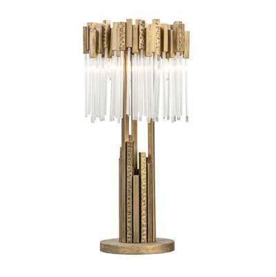 Varaluz Matrix 3-Lt Table Lamp - Havana Gold by Varaluz