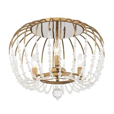 Varaluz Voliere 3-Lt Semi-flush - Havana Gold