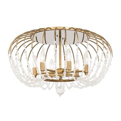 Varaluz Voliere 6-Lt Semi-flush - Havana Gold by Varaluz