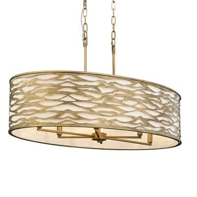 Kato 6-Lt Oval Pendant - Havana Gold by Varaluz