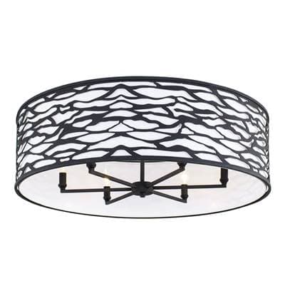 Varaluz Kato 6-Lt Convertible Semi-flush/pendant - Carbon by Varaluz
