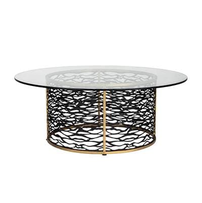 Varaluz Kato Coffee Table - Havana Gold/carbon - Havana Gold Carbon by Varaluz