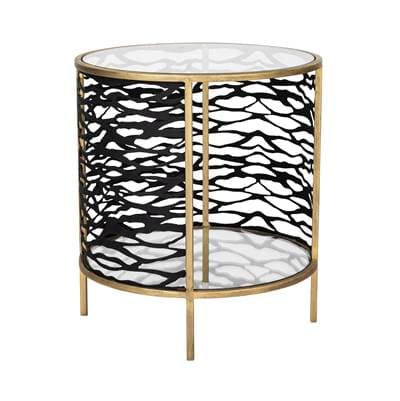 Varaluz Kato End Table - Havana Gold/carbon - Havana Gold Carbon by Varaluz