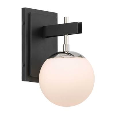 Varaluz Allie 1-Lt Bath - Black/polished Nickel - Black Polished Nickel