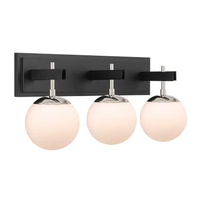 Varaluz Allie 3-Lt Bath - Black/polished Nickel - Black Polished Nickel