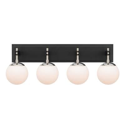 Varaluz Allie 4-Lt Bath - Black/polished Nickel - Black Polished Nickel by Varaluz