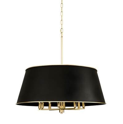 Varaluz Coco 8-Lt Pendant - Matte Black/french Gold - Matte Black French Gold