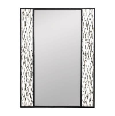 Varaluz Estela 30x40 Rectangular Wall Mirror - Matte Black/french Gold - Matte Black French Gold by Varaluz