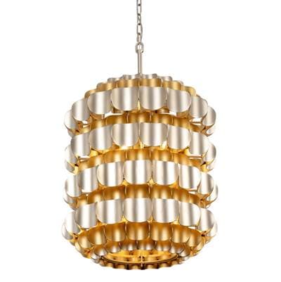 Varaluz Swoon 6-Lt Foyer - Antique Gold/gold Dust - Antique Gold Gold Dust by Varaluz
