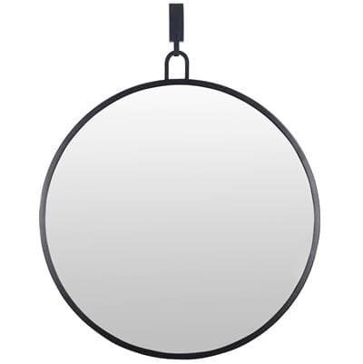 Varaluz Stopwatch 30-in Round Accent Mirror - Black by Varaluz