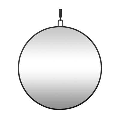 Varaluz Stopwatch 40-in Round Mirror - Black by Varaluz