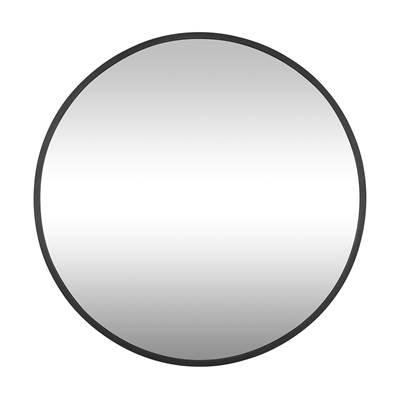 Cottage 30-in Round Mirror - Black by Varaluz