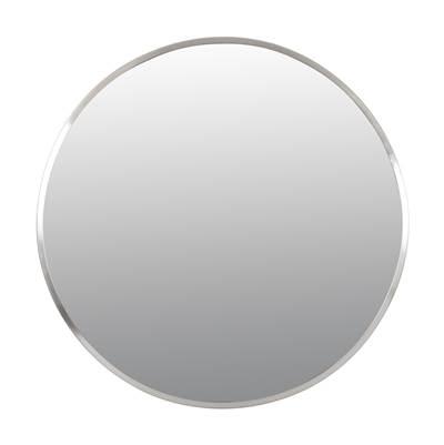 Cottage 30-in Round Mirror - Brushed Nickel