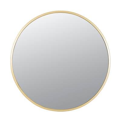 Varaluz Cottage 30-in Round Mirror - Gold by Varaluz