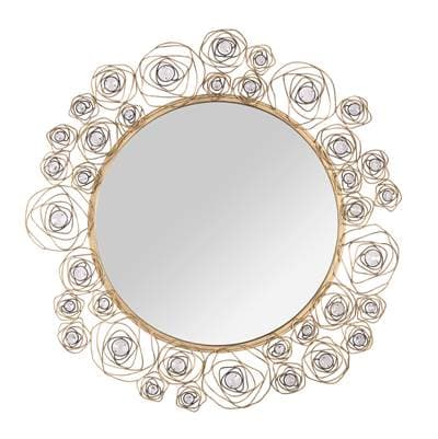 Varaluz Ethereal Rose 38-in Wall Mirror - Havana Gold Ombre by Varaluz