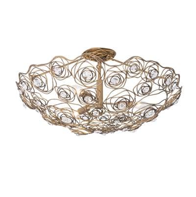 Varaluz Ethereal Rose 3-Lt Inverted Semi-flush - Havana Gold Ombre