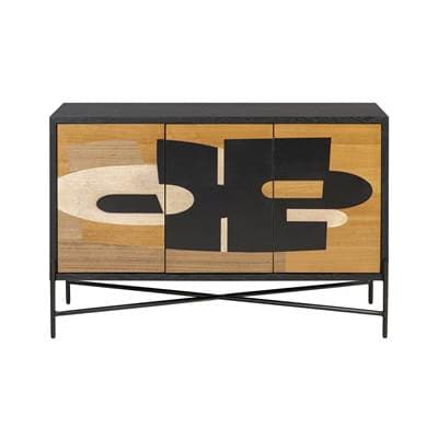 Varaluz Parker Credenza - Black/walnut/white Ashe/cherry/black Oak - Black Walnut White Ashe...