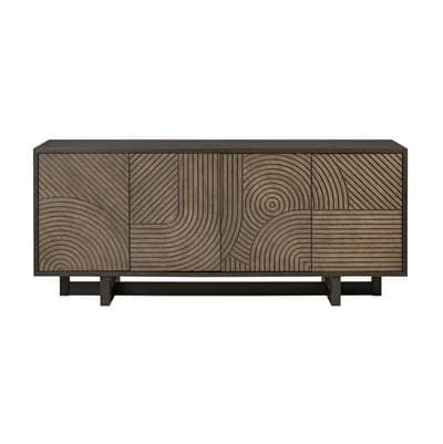 Varaluz Kalen Credenza - Aged Barrel/dark Brown Oak - Aged Barrel Dark Brown Oak