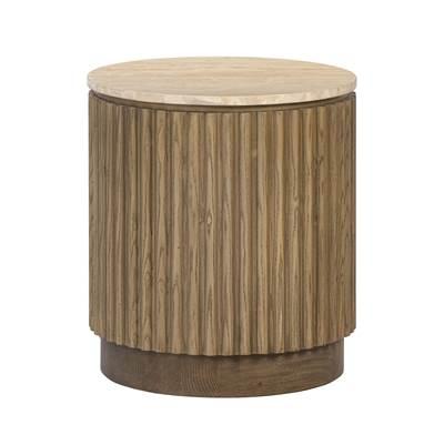 Donovan Side Table - Harvest Oak/Mushroom Oak