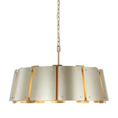 Peep Show 8-Lt Pendant - Sunwashed Silver/Brushed Sienna by Varaluz