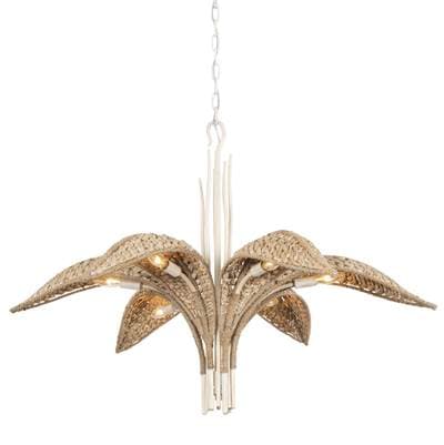 Varaluz Century Palm 6-Lt Chandelier - Country White