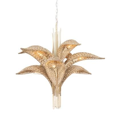 Varaluz Century Palm 9-Lt 3-Tier Chandelier - Country White by Varaluz