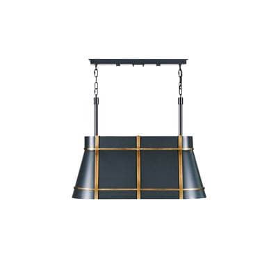Varaluz Brasserie 3-Lt Linear - Blackened Zinc/heritage Bronze - Blackened Zinc Heritage Bronze by Varaluz