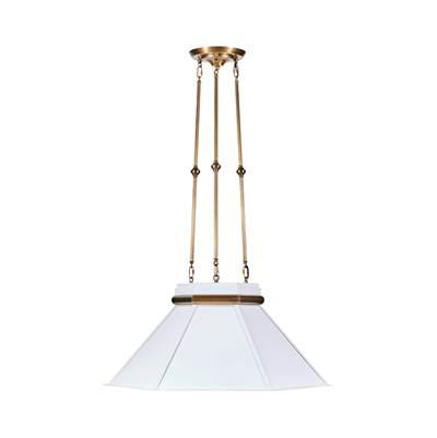 Mood Swings 1-Lt Hexagonal Pendant - Heritage White/Heritage Bronze by Varaluz