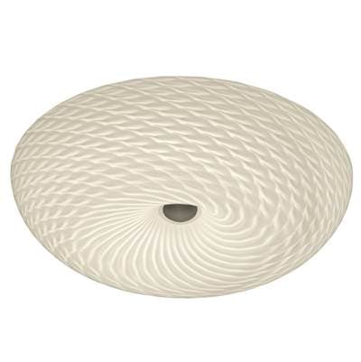 Varaluz Swirled 2-Lt Medium Flush Mount - French Feather - Chrome