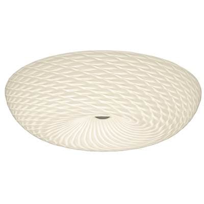 Varaluz Swirled 3-Lt Large Flush Mount - French Feather - Chrome
