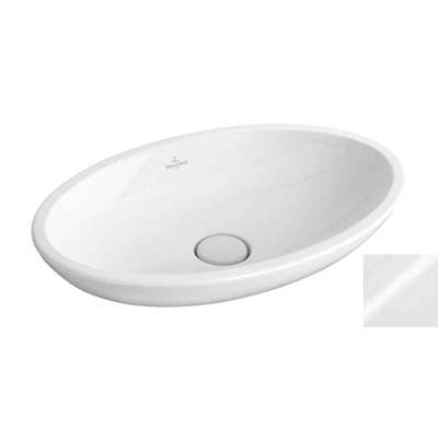 Villeroy and Boch Loop & Friends Surface-mounted Washbasin 23'' X 15'' (585 X 380 Mm) - White Alpin by Villeroy And Boch