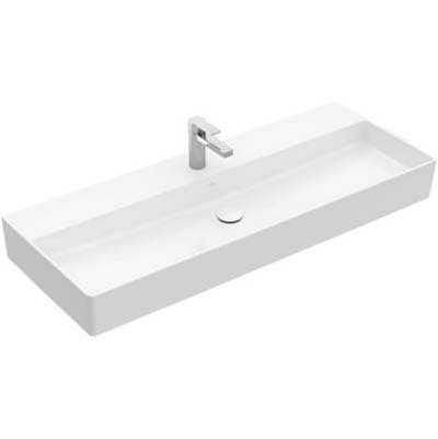 Villeroy and Boch Memento 2.0 Washbasin 47 1/4'' X 18 1/2'' (1200 X 470 Mm) Ground 8'' Wide Spread