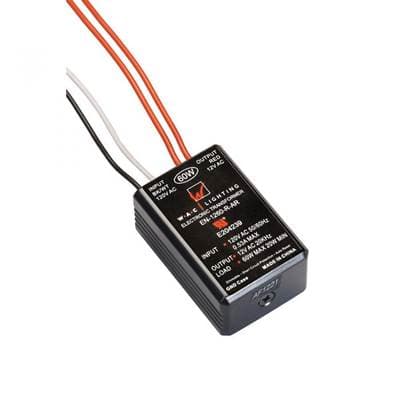 WAC Lighting Electronic Transformer 120V Input 12V Output - Black