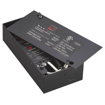 WAC Lighting Enclosed Electronic Transformer 120V Input 12V Output - Black by WAC Lighting