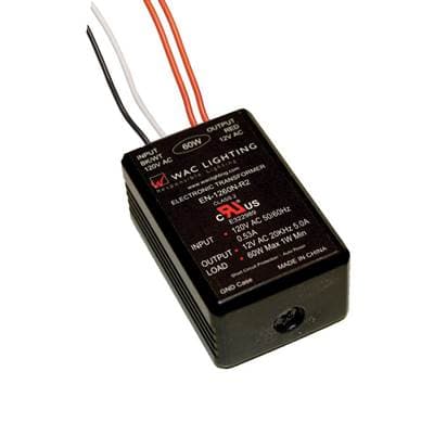 WAC Lighting Electronic Class 2 Transformer 120V Input 24V Output - Black