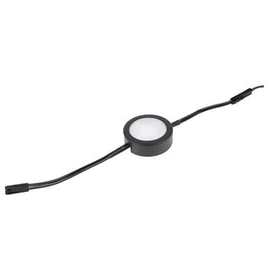 WAC Lighting 1 Puck Lights with Double Wire - Black