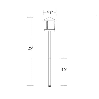 WAC Lighting Lantern 12V Landscape Path Light 5CCT - Bronze by WAC Lighting
