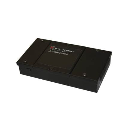 WAC Lighting Enclosed Electronic Transformer 0.7A,120V Input 12V Output - Black