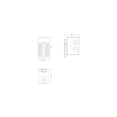 WAC Lighting Invisiled 8ft Recessed Mounted Mud-in Channel Wiring Box - White