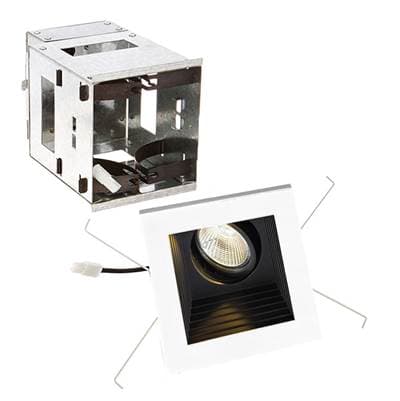 WAC Lighting Mini Multiple LED Single Light Remodel Housing with Trim and Light Engine - Black