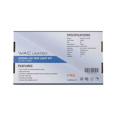 WAC Lighting Gemini LED Tape - White by WAC Lighting