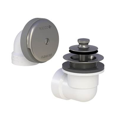 Watco Manufacturing Push Pull Half Kit Sch 40 Pvc - Brushed Nickel by Watco Manufacturing