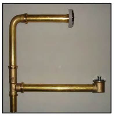 Watco Manufacturing Lift and Turn Through-wall Bath Waste Tubs to 16-In. 17G Brs Brs Chrome...